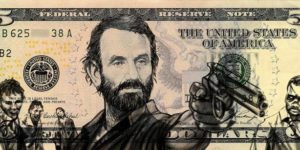 Rick Grimes on the $5 bill