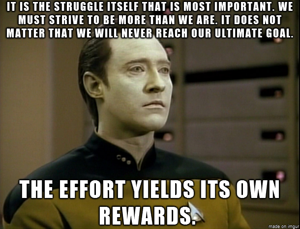 Some wisdom from Data.