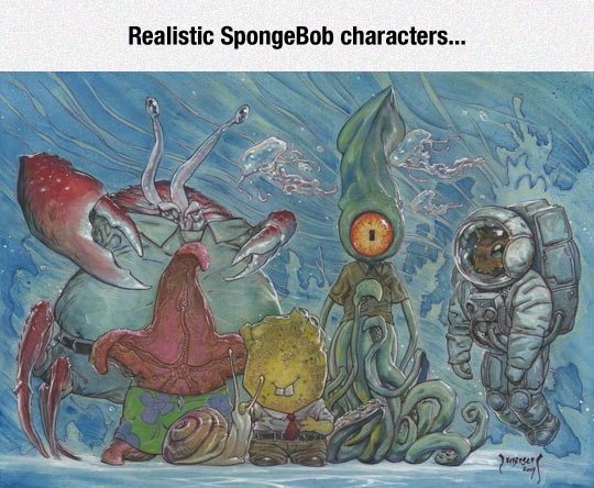 Spongebob characters IRL