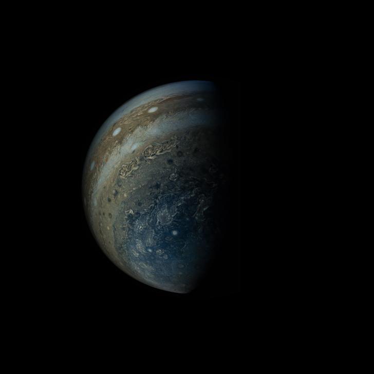 Latest photo of Jupiter from the Juno spacecraft