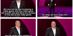 Video games do a thing that no other industry does…