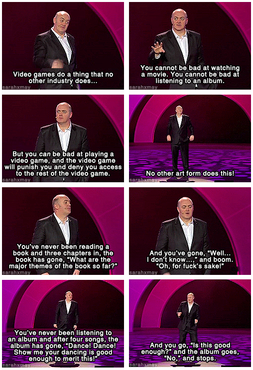 Video games do a thing that no other industry does...