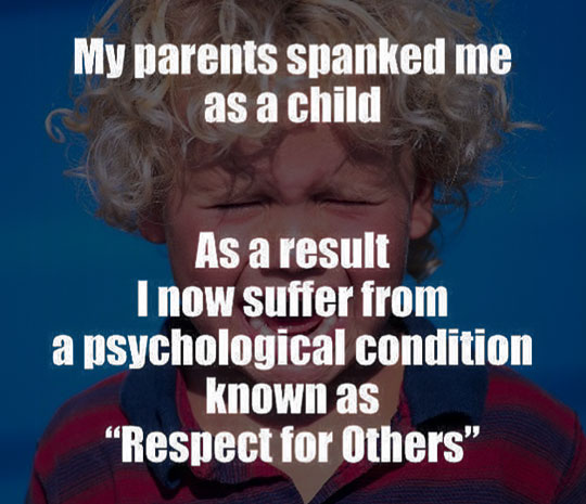 My parents spanked as a child.