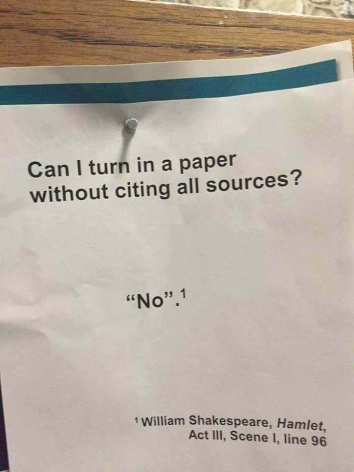 Always cite your sources