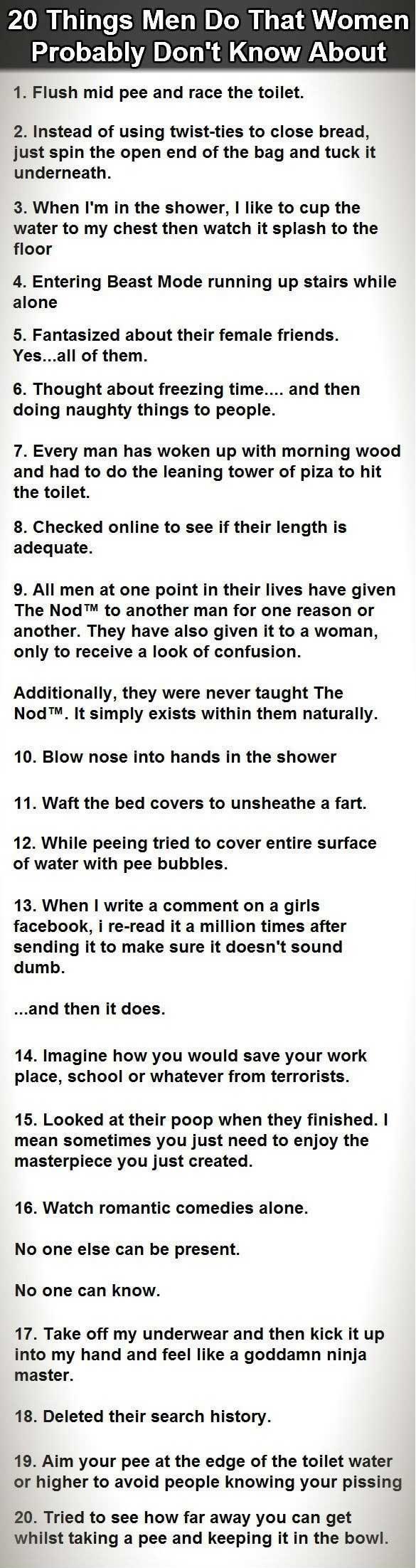 Things men do