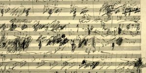 Original Beethoven music sheet
