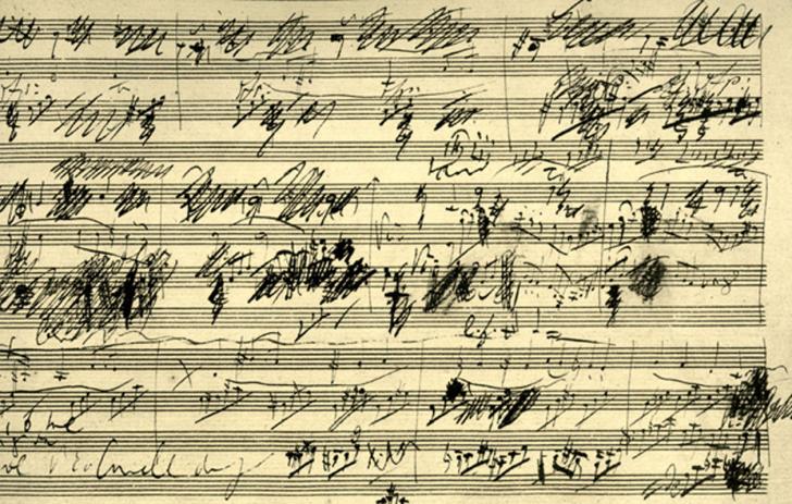 Original Beethoven music sheet