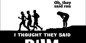Oh, they said run…
