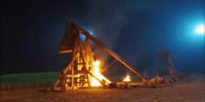 Perfect trebuchet shot