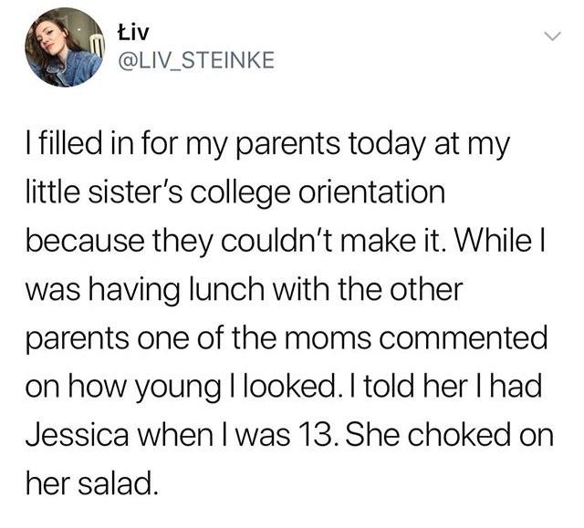 Fun with salad.