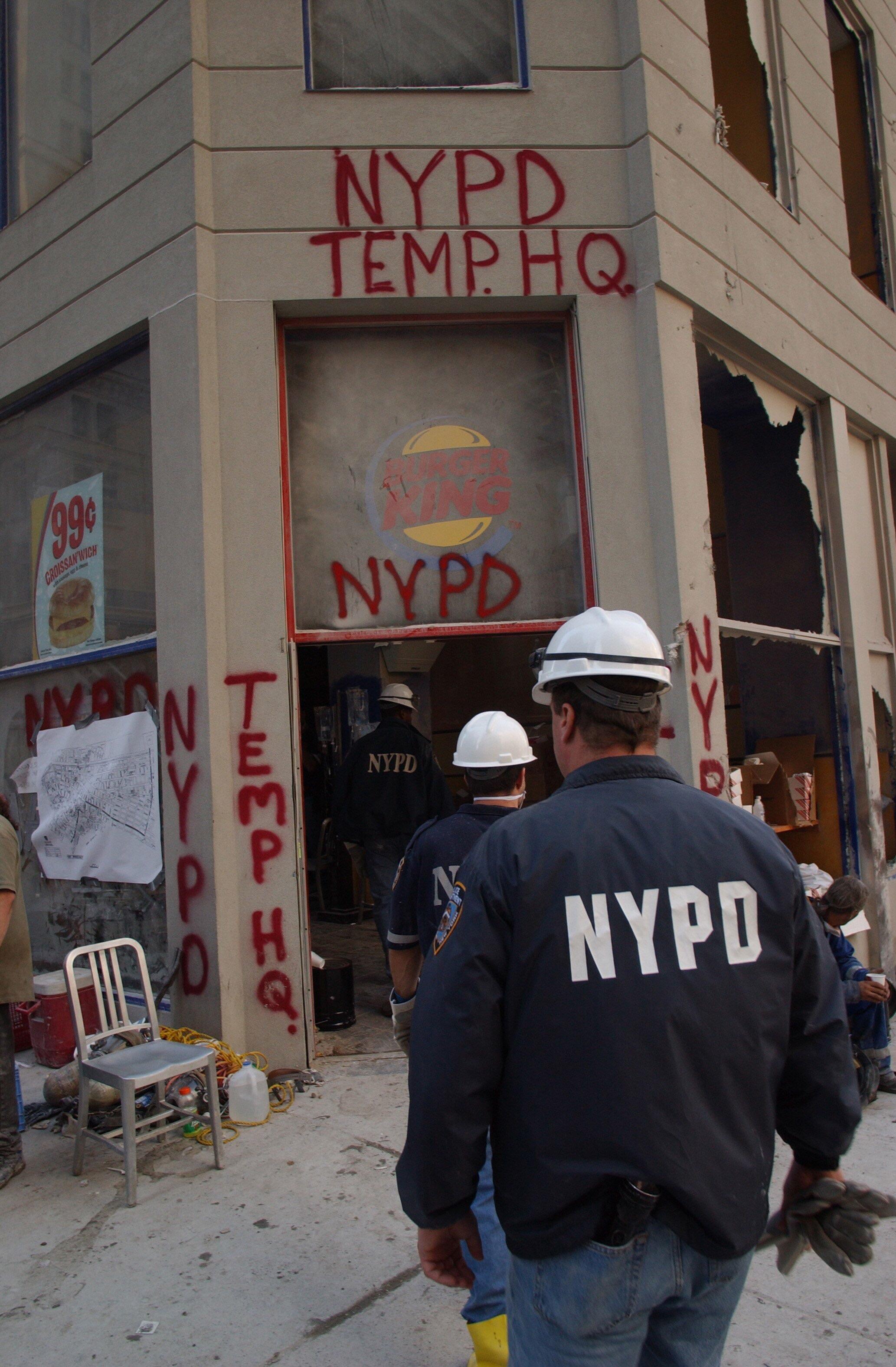 NYPD using a Burger King on September 11 2001