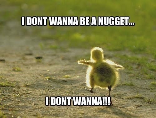 I don't wanna be a nugget!