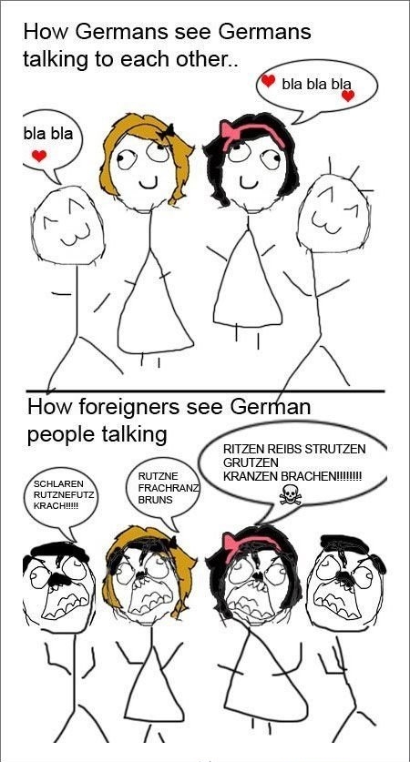 How Germans talk to each other.