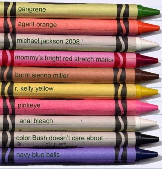 Alternative Crayon colors.