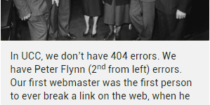 The origin of the 404