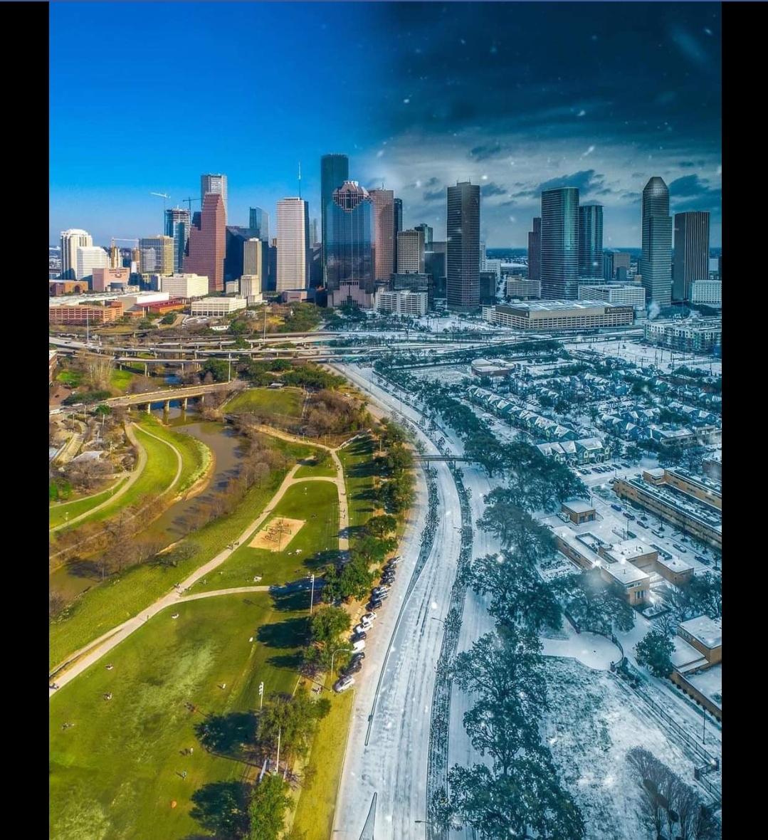 Houston one week apart