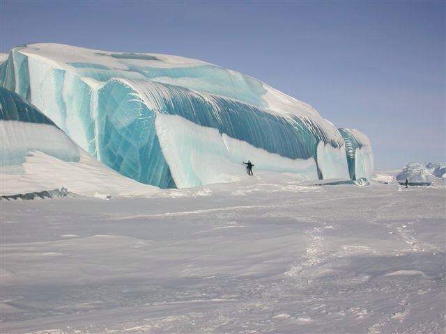 Ice wave on Lake Huron, Michigan