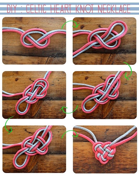 DIY: Celtic Heart Knot Necklace.