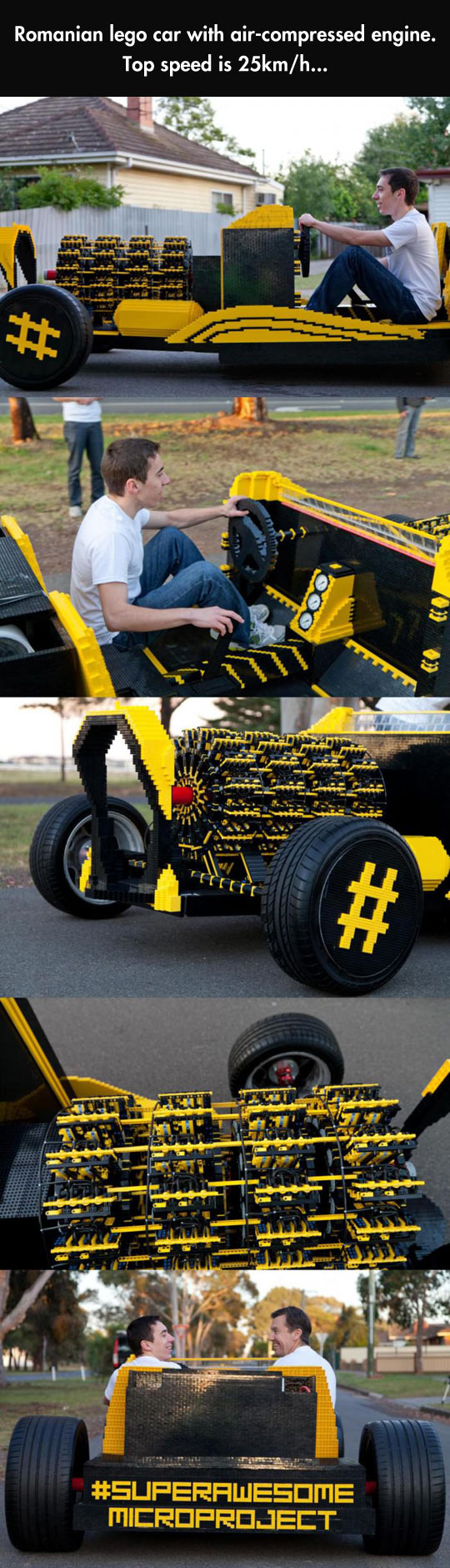 Working car made of Lego's