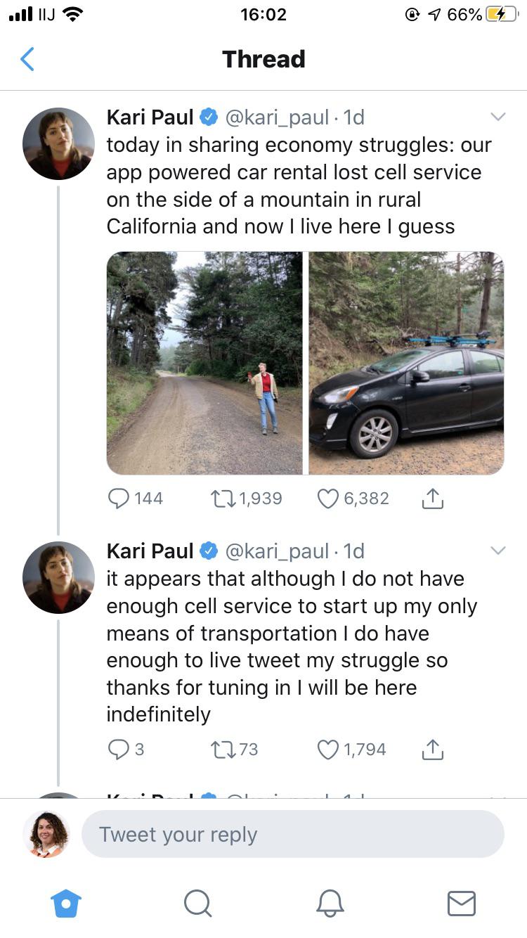 RIP In Peace Kari Paul. The future has betrayed you.