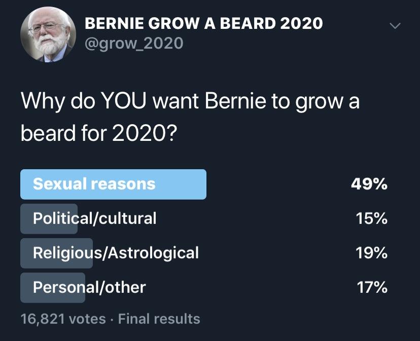 Bernie please.