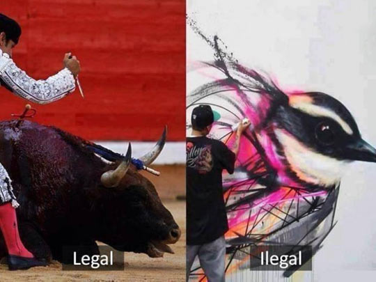 Legal vs Illegal.