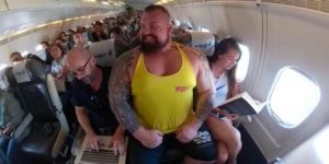 When Strongman Competitor, Eddie Hall, Flies