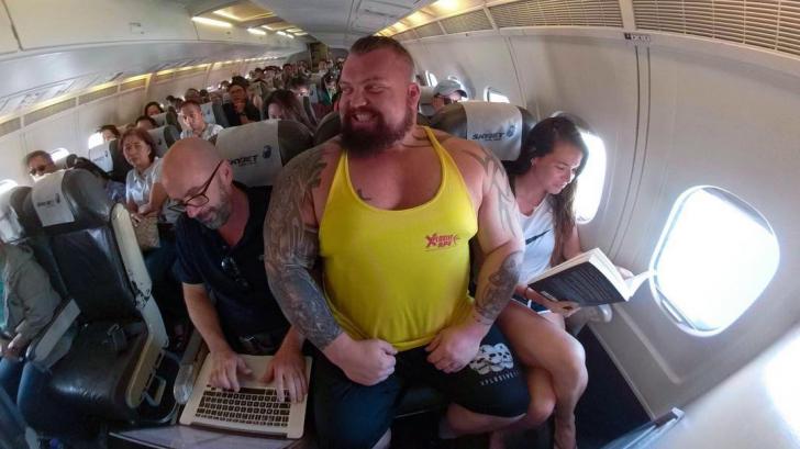 When Strongman Competitor, Eddie Hall, Flies