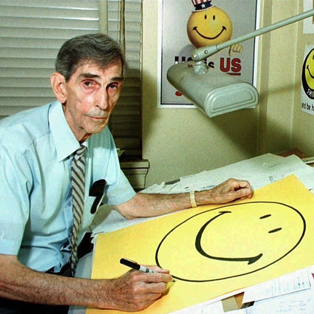 Meet Harvey Ross Ball. ~1963 he invented the smiley face.