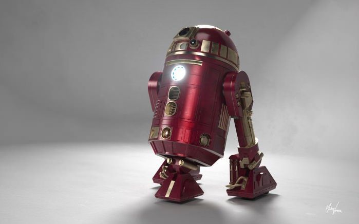 Iron Man + R2D2.