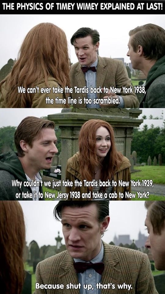 The physics of Timey Wimey explained at last!