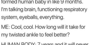 Neat things about the human body.