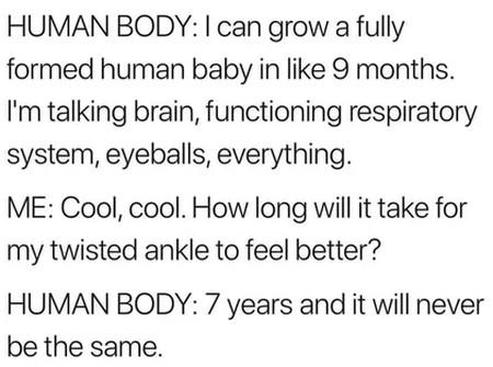 Neat things about the human body.