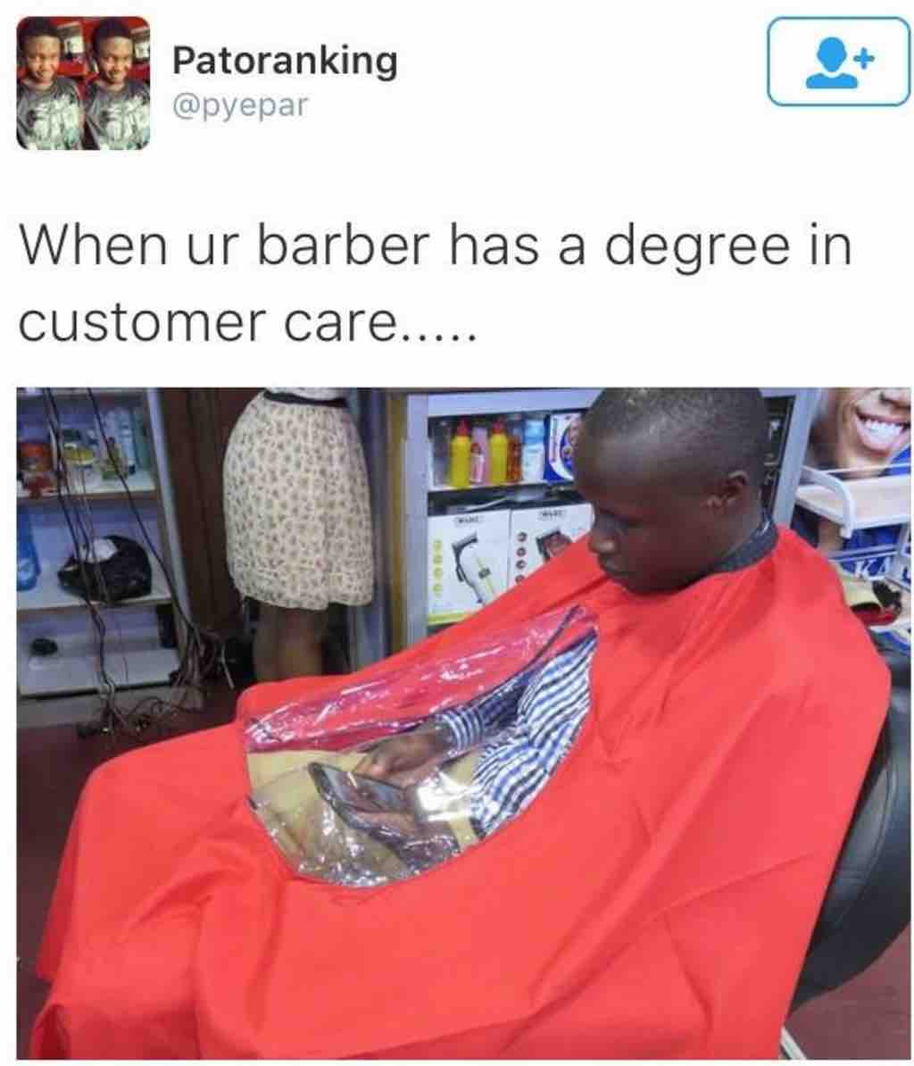 The finest barber service in the land.
