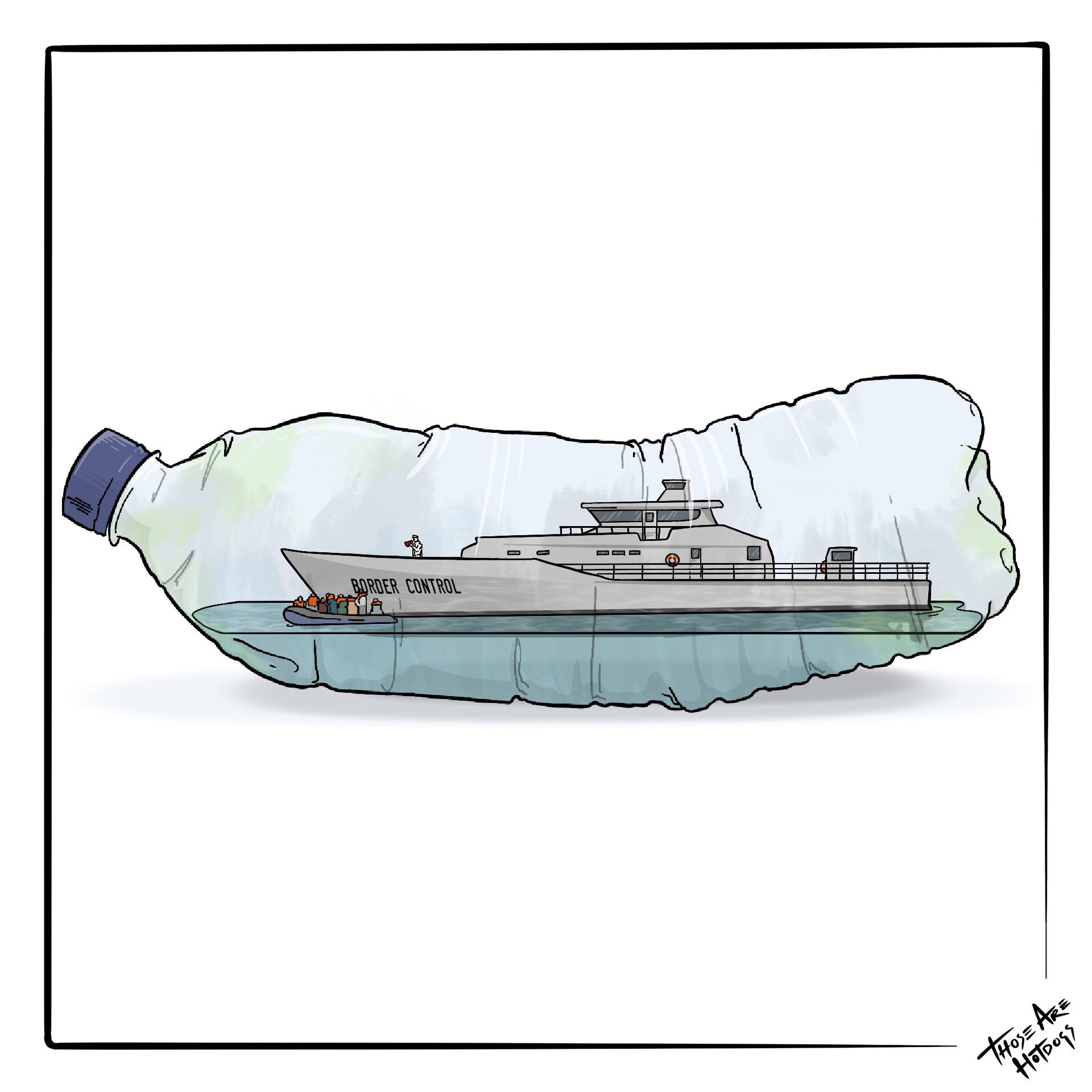The modern ship in a bottle.
