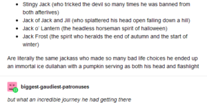 Jack of all myths.