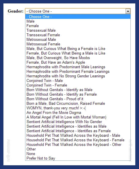 What gender are you?
