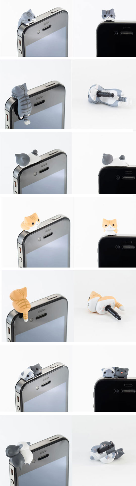 Adorable headphone jack animals.