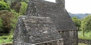 A 900 year old church still standing in Wicklow, Ireland.