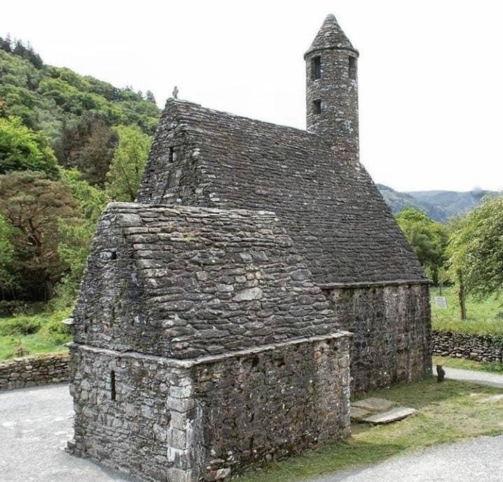 A 900 year old church still standing in Wicklow, Ireland.
