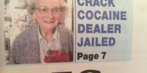 Grandma got run over by an eight ball.