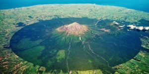 New Zealand’s Mount Taranaki has an incredibly neat base.