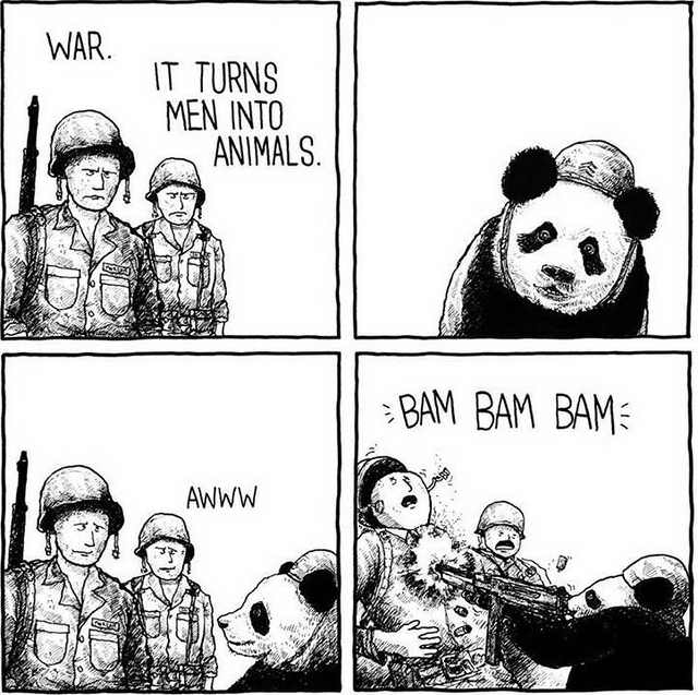 War Panda can't read the Geneva Convention.