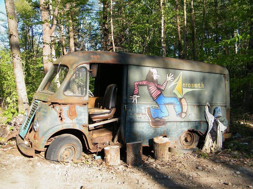Aerosmith's first touring van found in the woods in western Massachusetts