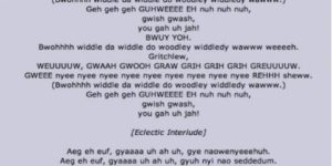 Skrillex lyrics.