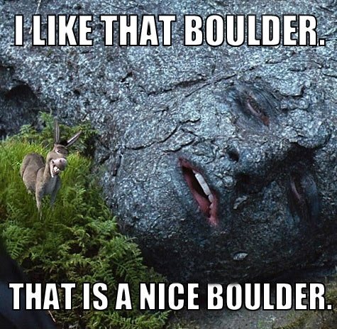 I like that boulder...