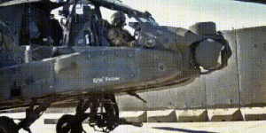 Gun to helmet tracking systems on AH-64 Apache allows gunner to aim with his eyes