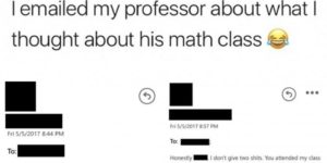 Math Professors have opinions too.