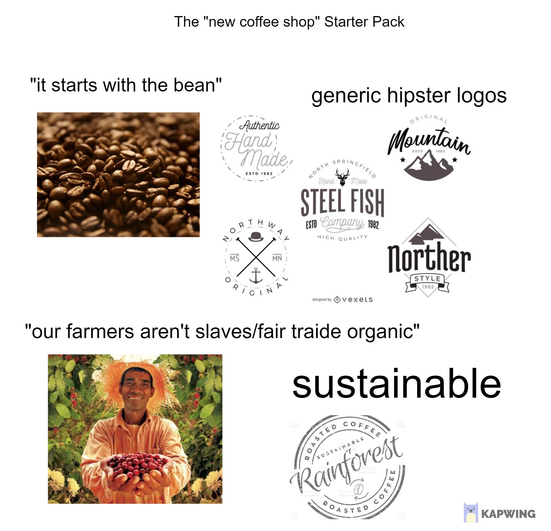 New coffee shop starter pack...