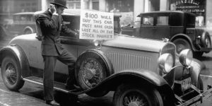 Gotta bet big to win big… Market crash circa 1929.